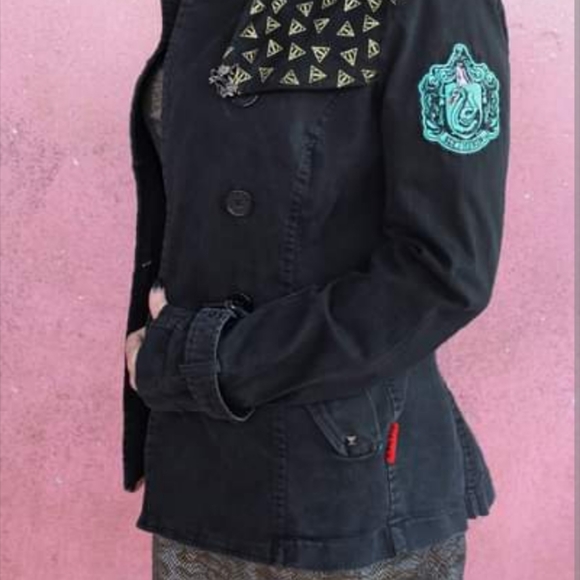 SOLD @MARKET! Harry Potter Syltherin themed Tripp NYC custom upcycled piece - Picture 11 of 11